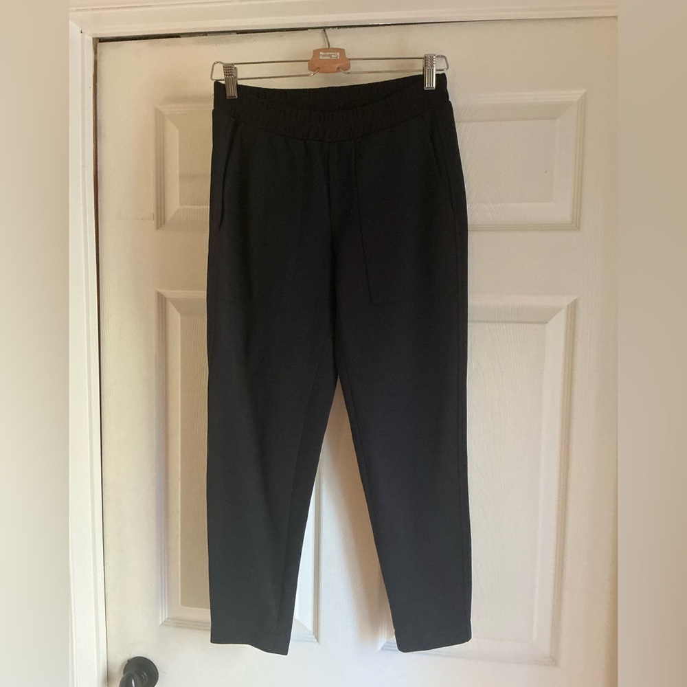 Judith & Charles Elastic Waist Black Trousers